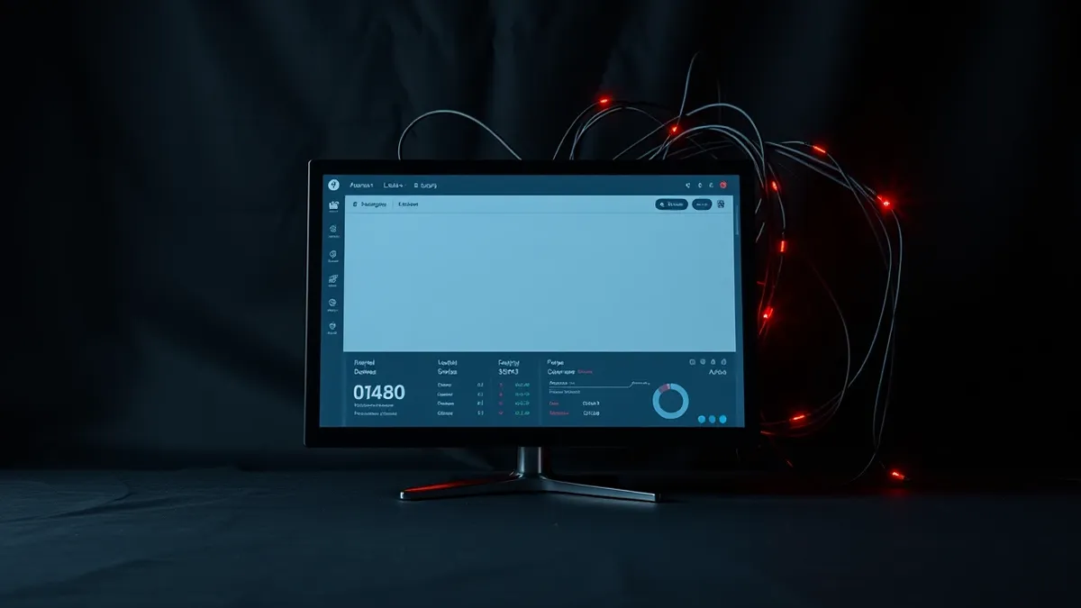 Illustration: A generic fleet management dashboard displays a blank interface with a single input field.
